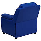 Alternate image 4 for Flash Furniture Vinyl Kids Recliner with Storage Arms in Blue
