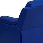 Alternate image 9 for Flash Furniture Vinyl Kids Recliner with Storage Arms in Blue
