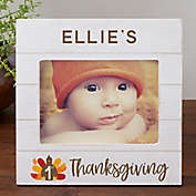 Baby&#39;s First Thanksgiving Personalized Horizontal Shiplap Frame