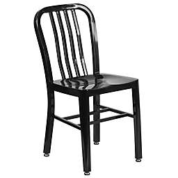 Flash Furniture Metal Chair in Black