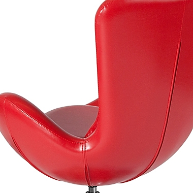 Flash Furniture Egg Series Reception Leather Lounge Side Chair. View a larger version of this product image.