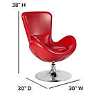 Alternate image 2 for Flash Furniture Egg Series Reception Leather Lounge Side Chair