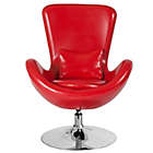 Alternate image 7 for Flash Furniture Egg Series Reception Leather Lounge Side Chair