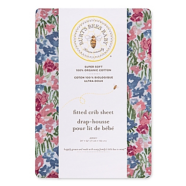 Burt&#39;s Bees Baby&reg; Organic Cotton Flower Fields Fitted Crib Sheet. View a larger version of this product image.