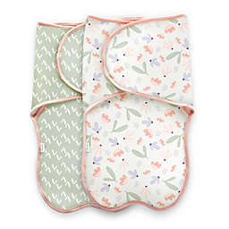 Ingenuity Farewell Fuss™ 2-Pack Easy-Wrap Baby Swaddles in Posy