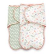 Ingenuity Farewell Fuss&trade; 2-Pack Easy-Wrap Baby Swaddles in Posy