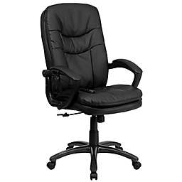 Flash Furniture Ergonomic Massaging Executive Office Chair in Black
