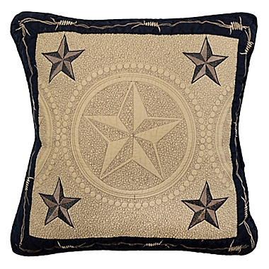 Donna Sharp Fort Worth Square Throw Pillow in Brown. View a larger version of this product image.