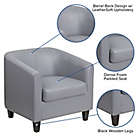 Alternate image 3 for Flash Furniture 28-Inch Leather Reception Chair in Grey