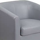 Alternate image 4 for Flash Furniture 28-Inch Leather Reception Chair in Grey