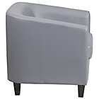 Alternate image 8 for Flash Furniture 28-Inch Leather Reception Chair in Grey