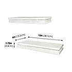 Alternate image 5 for Everhome&trade; Decorative Wood Shelves in White Wash (Set of 2)
