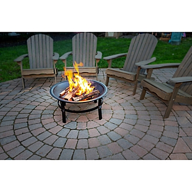 UniFlame&reg; Endless Summer&reg; Wood Burning Outdoor Fire Pit in Brushed Copper. View a larger version of this product image.