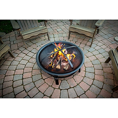 UniFlame&reg; Endless Summer&reg; Wood Burning Outdoor Fire Pit in Brushed Copper. View a larger version of this product image.
