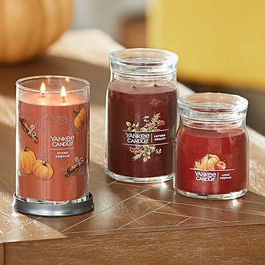 Yankee Candle&reg; Apple Pumpkin Signature Medium Jar Candle. View a larger version of this product image.