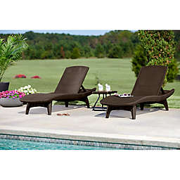 Keter® Pacific Sun 3-Piece Lounger Set in Brown