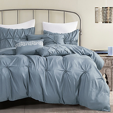 ESCA Home Cleodal 7-Piece King/California King Comforter Set in Blue. View a larger version of this product image.