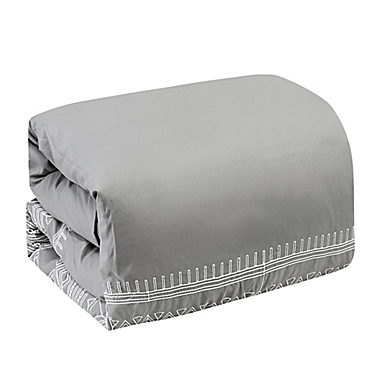 Fama Luxury 7-Piece Queen Comforter Set in Grey. View a larger version of this product image.