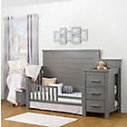 Alternate image 2 for Sorelle Farmhouse Convertible Crib and Changer in Weathered Grey
