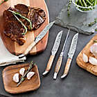 Alternate image 3 for Laguiole&reg; French Home Connoisseur 4-Piece Olive Wood BBQ Steak Knife Set