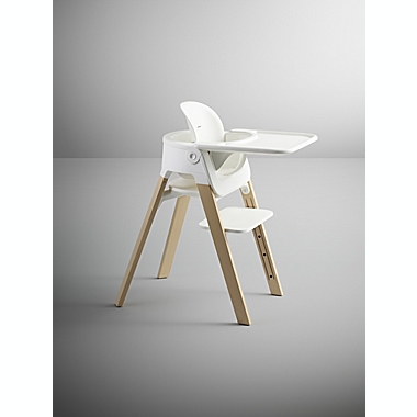 Stokke&reg; Steps&trade; High Chair with Tray in Natural. View a larger version of this product image.