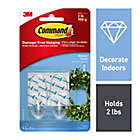 Alternate image 2 for 3M Command&trade; Damage-Free Hanging Medium Wall Hooks in Clear (Set of 2)