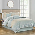 Alternate image 1 for Marquis&reg; by Waterford Tierra 7-Piece Queen Comforter Set in Blue/Taupe