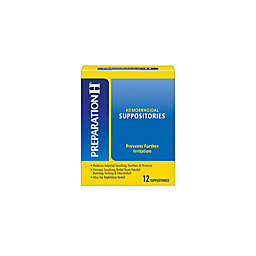 Preparation H® Hemorrhoidal Suppositories 12-Count Box