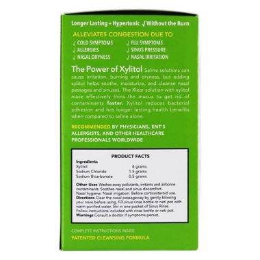 Xlear 50-Count Nasal Rinse Packets. View a larger version of this product image.