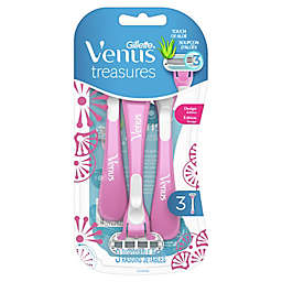 Gillette® 3-Pack Venus Treasures Disposable 3-Blade Razors