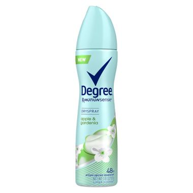 Degree&reg; MotionSense&reg; 3.8 oz. Antiperspirant Spray in Apple &amp; Gardenia. View a larger version of this product image.