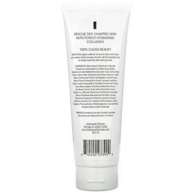 Advanced Clinicals&reg; 8 oz. Collagen Hand Cream. View a larger version of this product image.