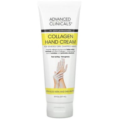 Advanced Clinicals&reg; 8 oz. Collagen Hand Cream. View a larger version of this product image.