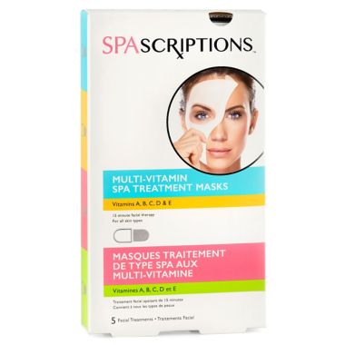 Global Beauty Care&reg; SPAscriptions&trade; 5-Count Multi-Vitamin Spa Treatment Face Masks. View a larger version of this product image.