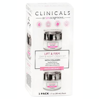 Clinicals by SPAscriptions&trade; 2-Pack 1.7 oz. Lift &amp; Firm Day &amp; Night Cream Set. View a larger version of this product image.