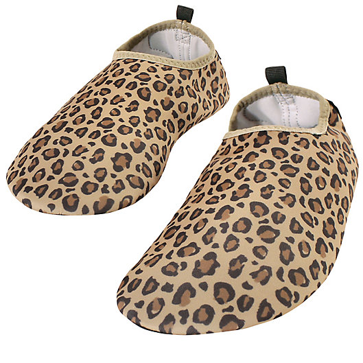 Alternate image 1 for Hudson Baby® Leopard Water Shoes in Brown
