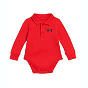 Under Armour&reg; Long Sleeve Polo Bodysuit in Red