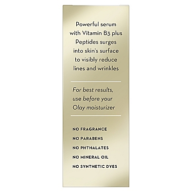 Olay&reg; 1.3 oz. Wrinkle Correction Serum with Vitamin B3 and Peptides. View a larger version of this product image.
