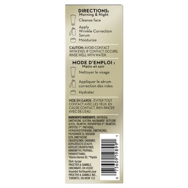 Olay&reg; 1.3 oz. Wrinkle Correction Serum with Vitamin B3 and Peptides. View a larger version of this product image.