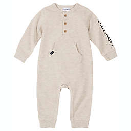 Calvin Klein® Henley Coverall in Oatmeal Heather