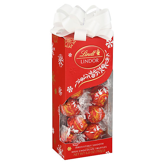 Alternate image 1 for Lindt Lindor 6.8 oz. Holiday Milk Chocolate Truffles in Traditions Gift Box