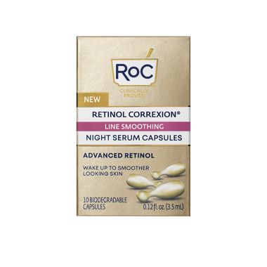 RoC&reg; 10-Count Retinol Correxion&reg; Line Smoothing Night Serum Capsules. View a larger version of this product image.