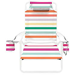 H for Happy™ 5-Position Deluxe Stripe Beach Chair in Warm