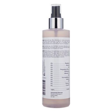 Advanced Clinicals&reg; 8 fl. oz. Rosewater Toner. View a larger version of this product image.