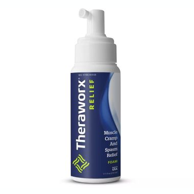 Theraworx&reg; Relief Muscle Cramps and Spasm Foam 7.1 oz.. View a larger version of this product image.