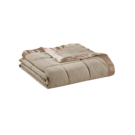 Alternate image 1 for Madison Park® Windom Twin Microfiber Throw Blanket in Brown
