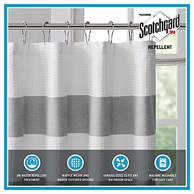 Madison Park Spa Waffle Shower Curtain. View a larger version of this product image.