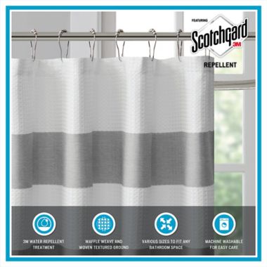 Madison Park Spa Waffle Shower Curtain. View a larger version of this product image.