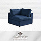 Alternate image 7 for Shabby Chic Linen Modular Corner Sofa Seat in Navy