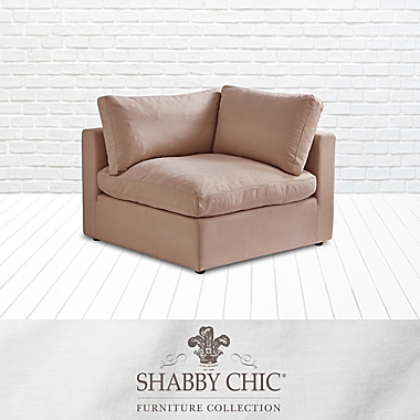 Shabby Chic Linen Modular Corner Sofa Seat. View a larger version of this product image.